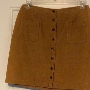 Rafealla A-Line Corduroy Skirt